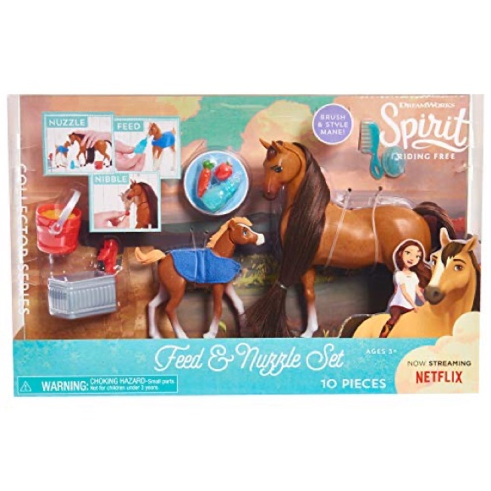 DreamWorks Spirit Riding Free Feed & Nuzzle Toy 10 Pieces